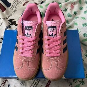 Adidas Gazelle Bold Pink Glow Victory Blue Shoes - image 1